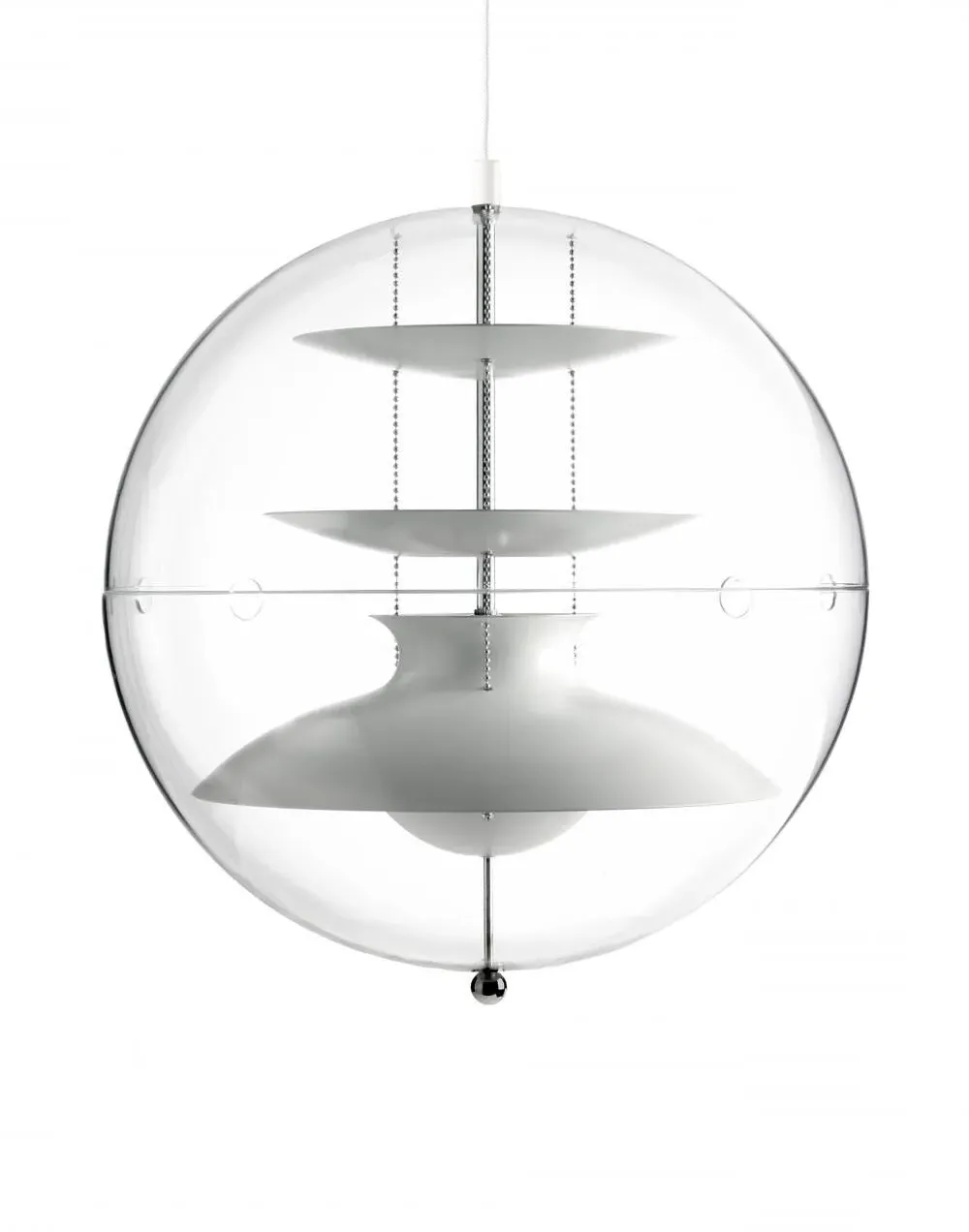 Large Pendant Light with Sphere Housing - Acrylic