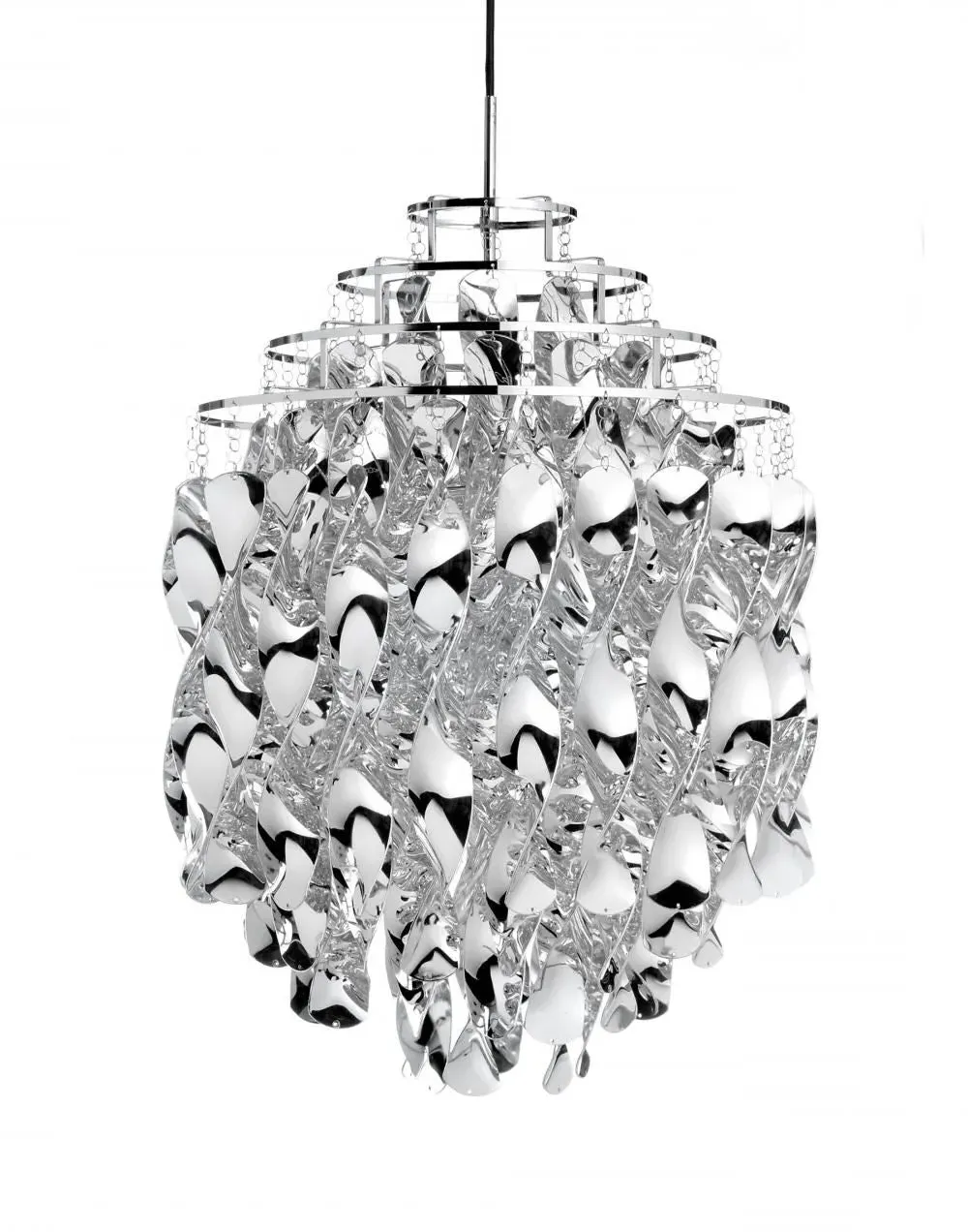 Mini Spiral Pendant Light - Silver, Chrome