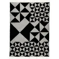 Mirror Throw Blanket - Black