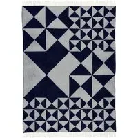 Mirror Throw Blanket - Blue