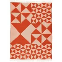 Mirror Throw Blanket - Orange