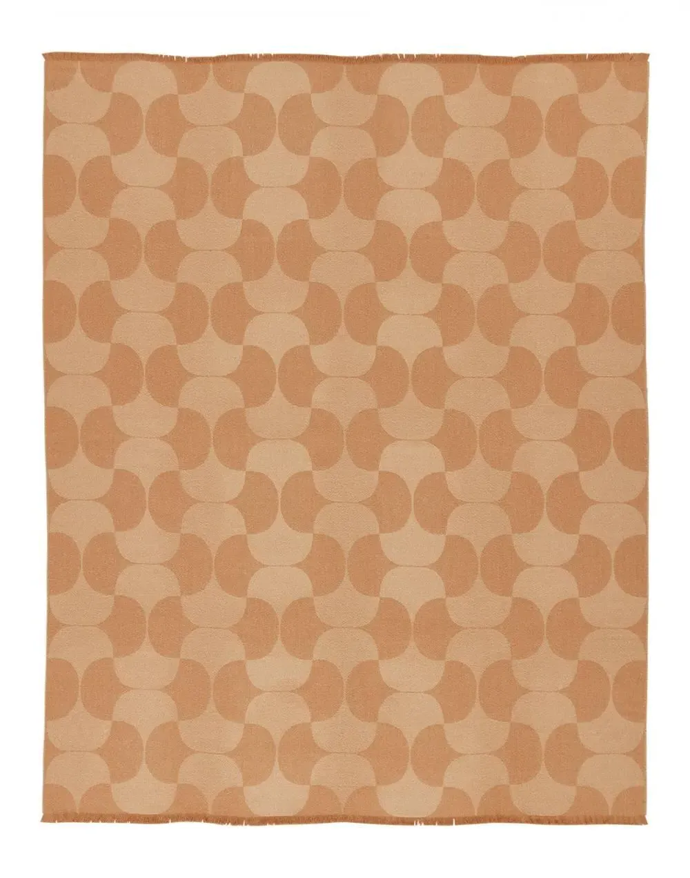 Patterned Throw Blanket - Burgundy