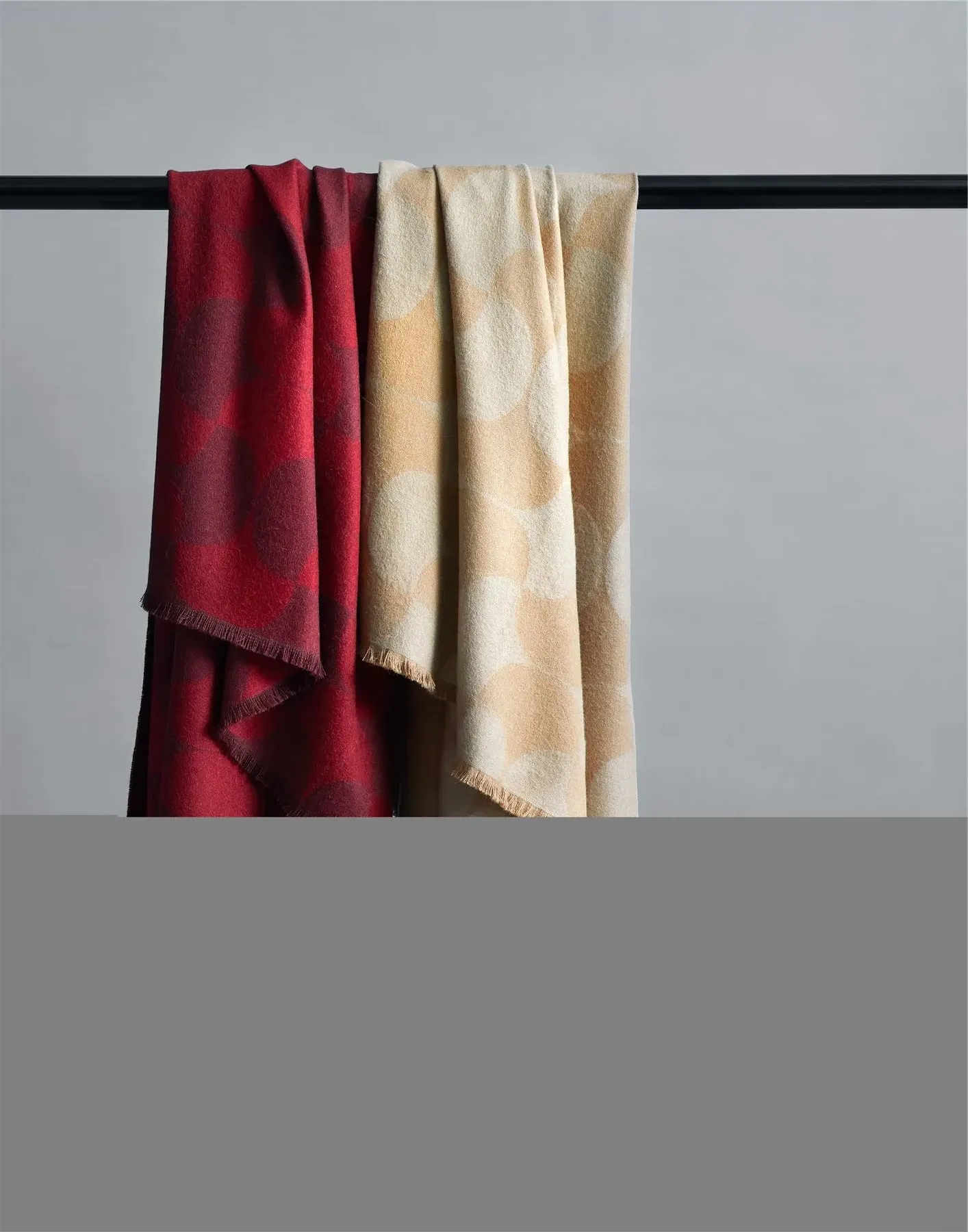 Patterned Throw Blanket - Sand