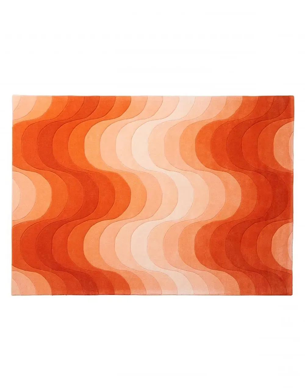 Rectangular Rug with Organic Pattern - Grey