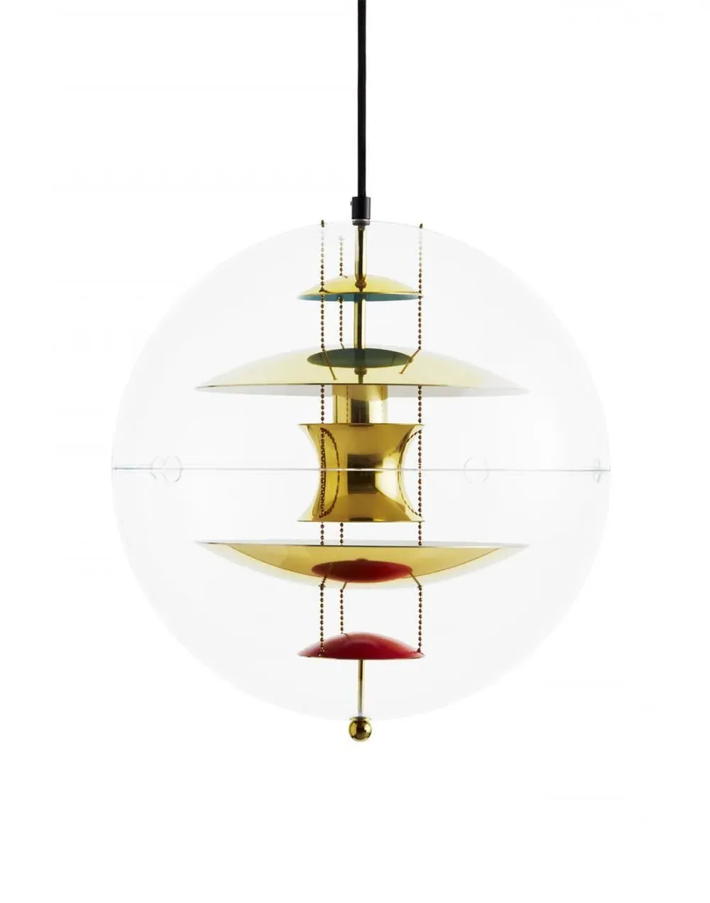 Small Globe Pendant Light - Aluminium, Acrylic