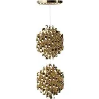 Spiral Pendant Light - Gold, Metal