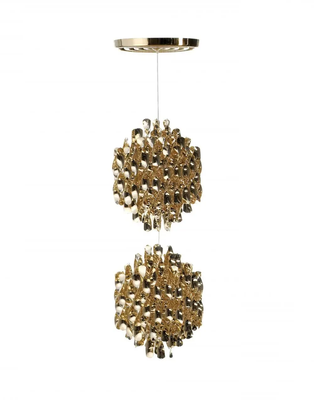Spiral Pendant Light - Gold, Metal image