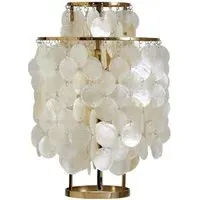 Table Lamp with Cascading Discs - Brass, Metal