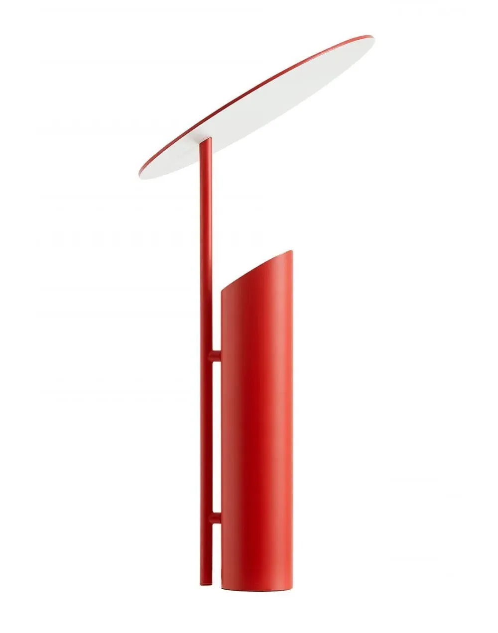 Table Lamp with Disc Shade - Red image