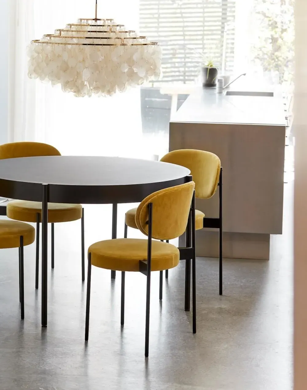 Upholstered Dining Chair - Pink