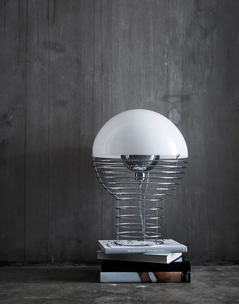 Wire Small Table Lamp - White