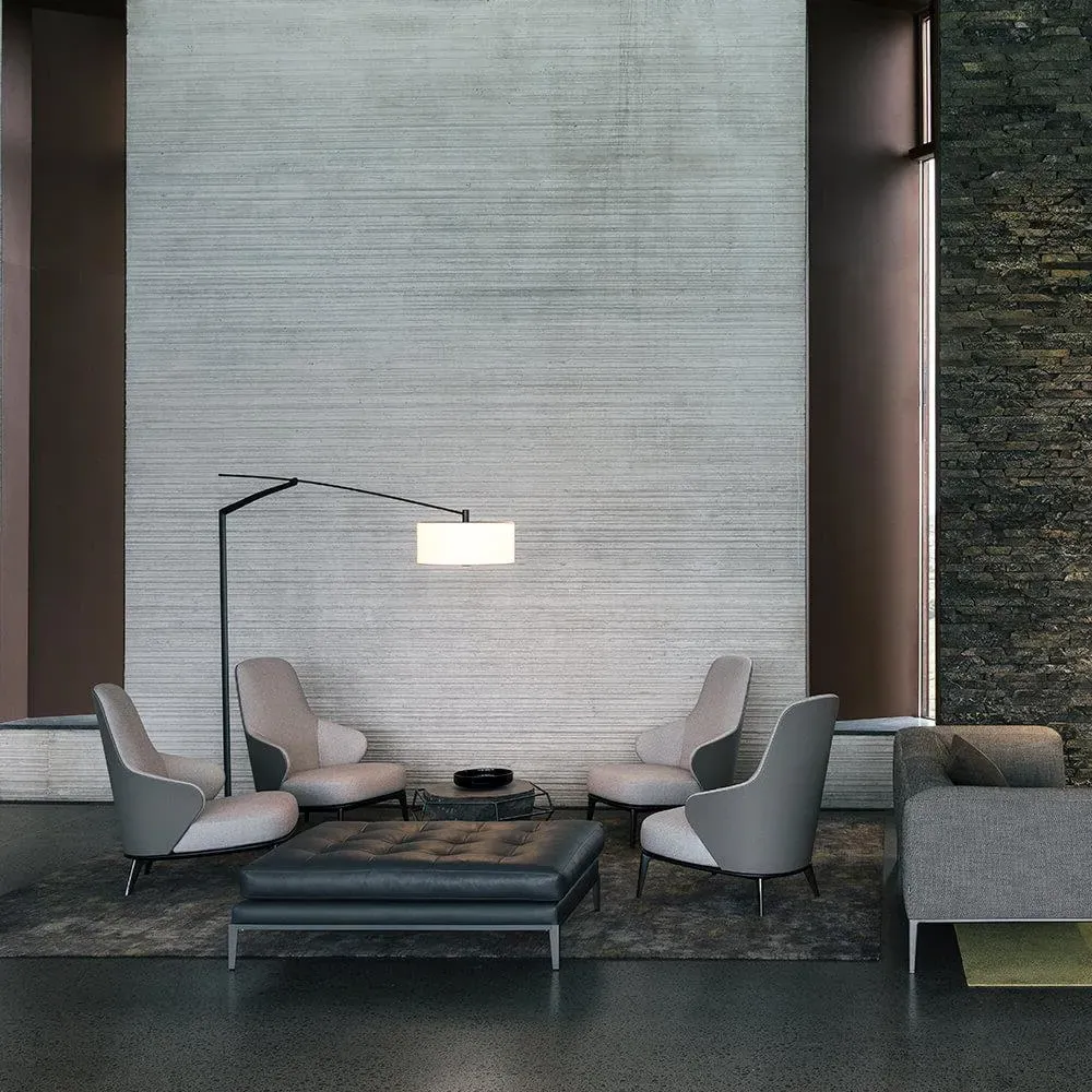 Adjustable Floor Lamp with Dimmer - Chrome