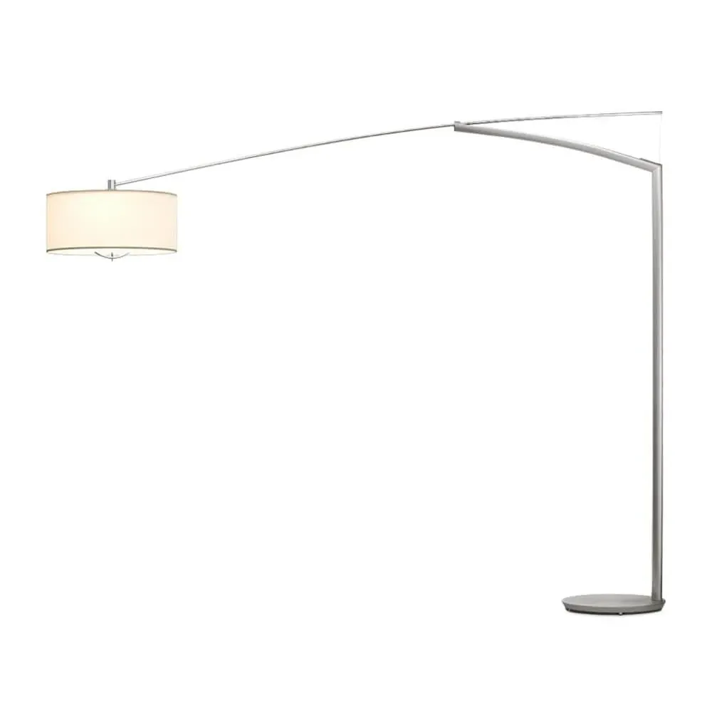 Adjustable Floor Lamp with Dimmer - Nickel