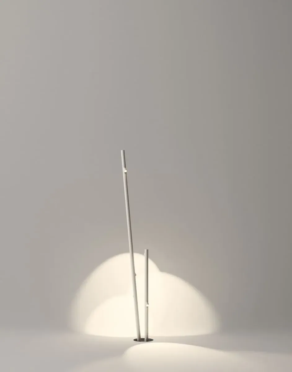 Bamboo 4811 Outdoor Floor Light - Off-white