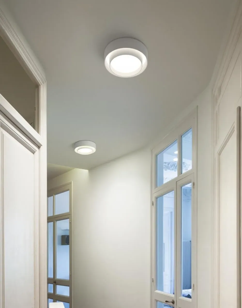 Ceiling Light with LED - Cream, Matt Lacquer