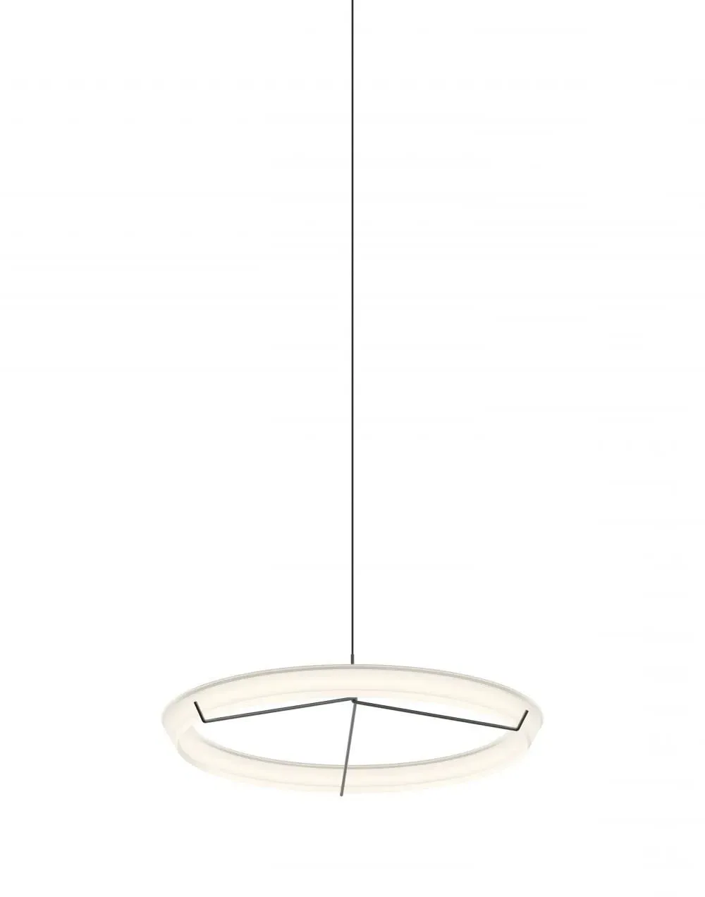 Circular Pendant Light 2350 - Black, Steel