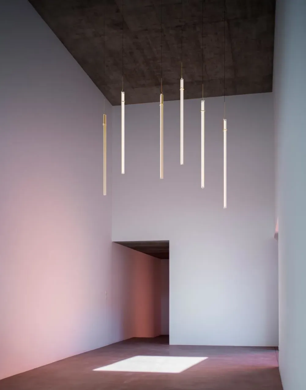 Circular Pendant Light - Gold, Steel