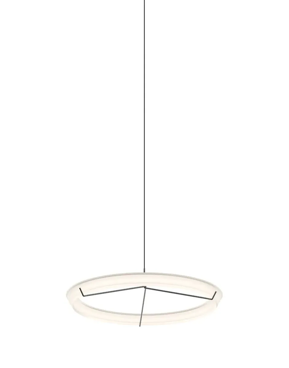 Circular Pendant Light - Gold, Steel