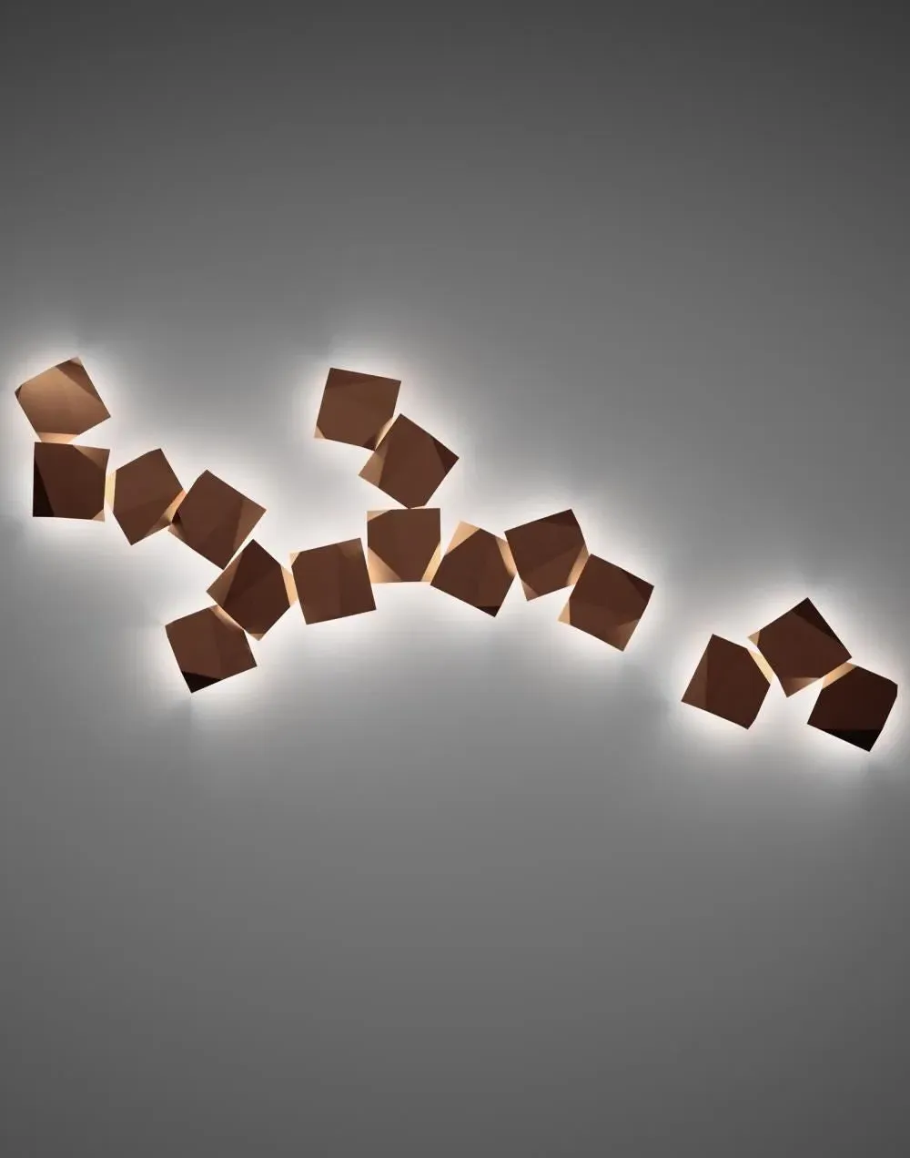 Cube Wall Light with Modular Design - White