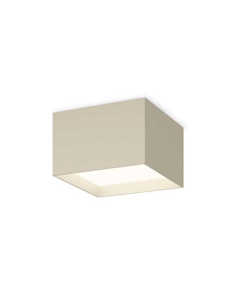 Cubic Ceiling Light with Direct Light - Light Grey