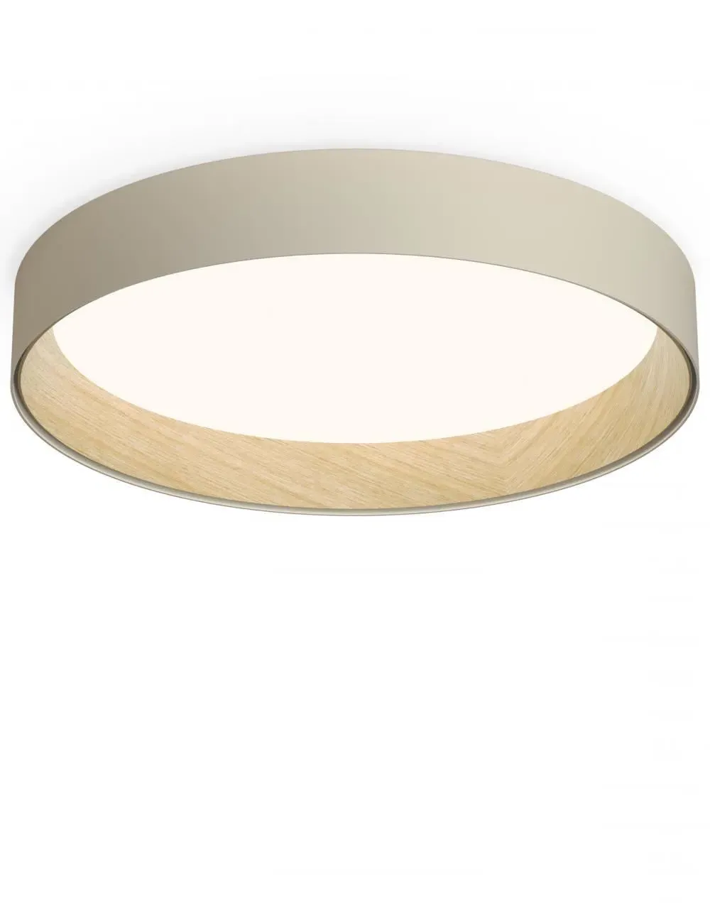 Duo Ceiling Light Surface Mount - Cream, Oak