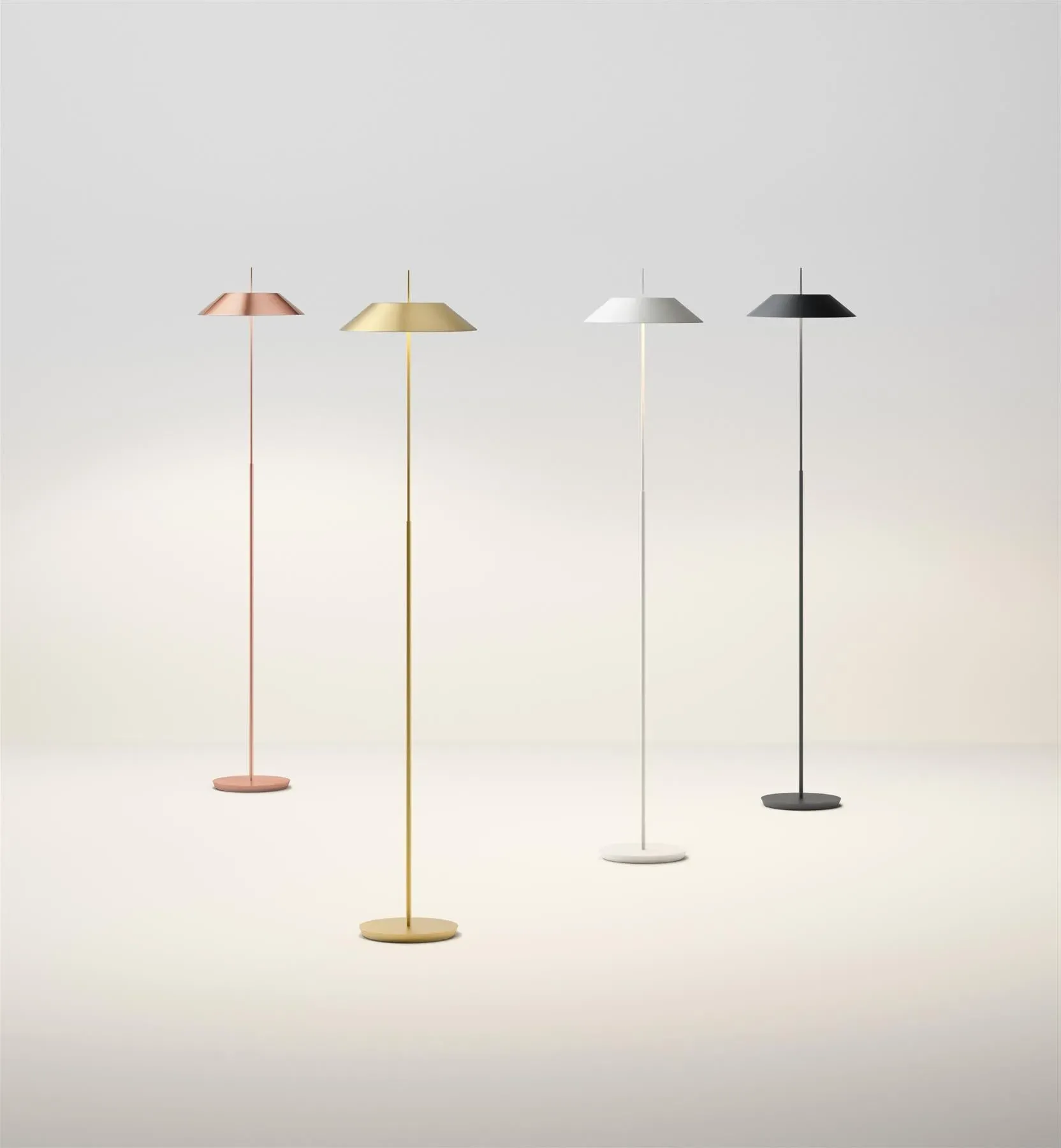 Floor Lamp with Touch Dimmer - Copper, Steel