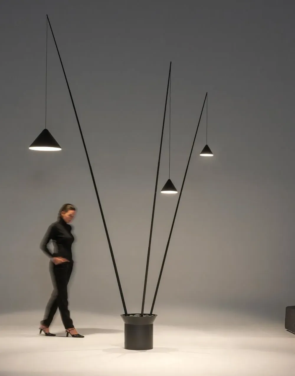 Floor Light with Adjustable Rods - Blue