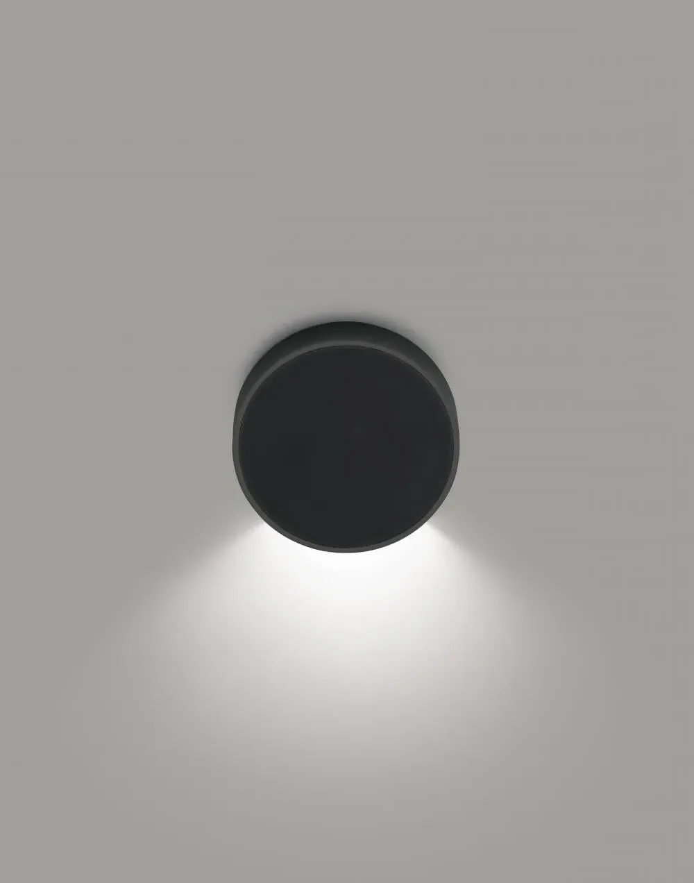 Flush Wall Light with LED - Graphite