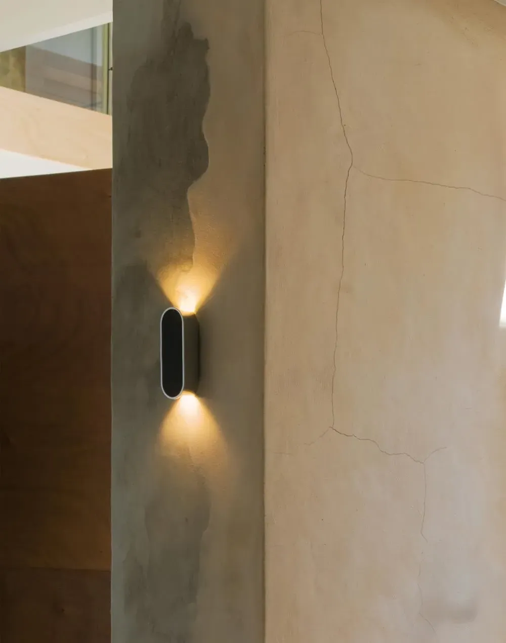 Flush Wall Light with LED - White