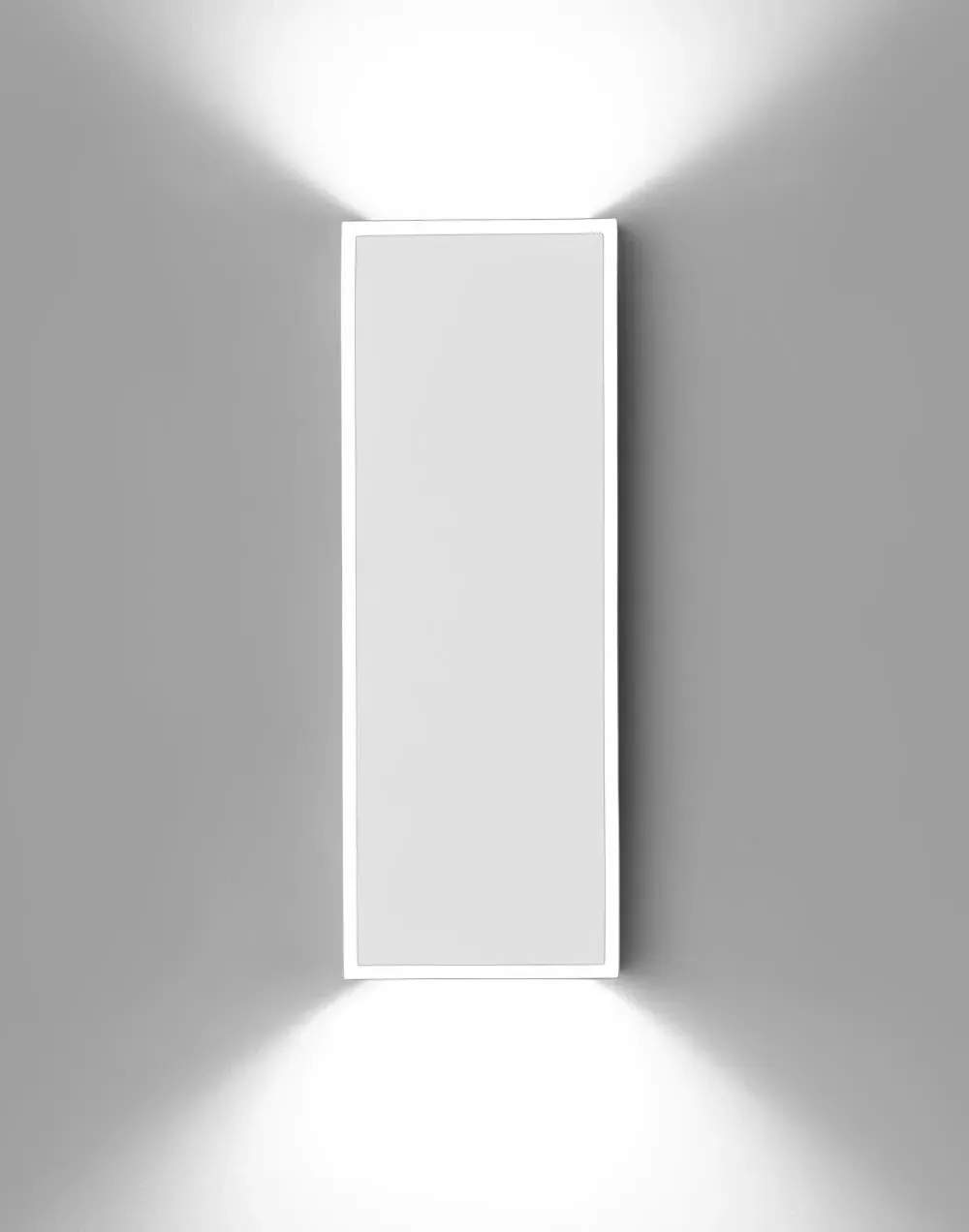 Flush Wall Light with LED - White