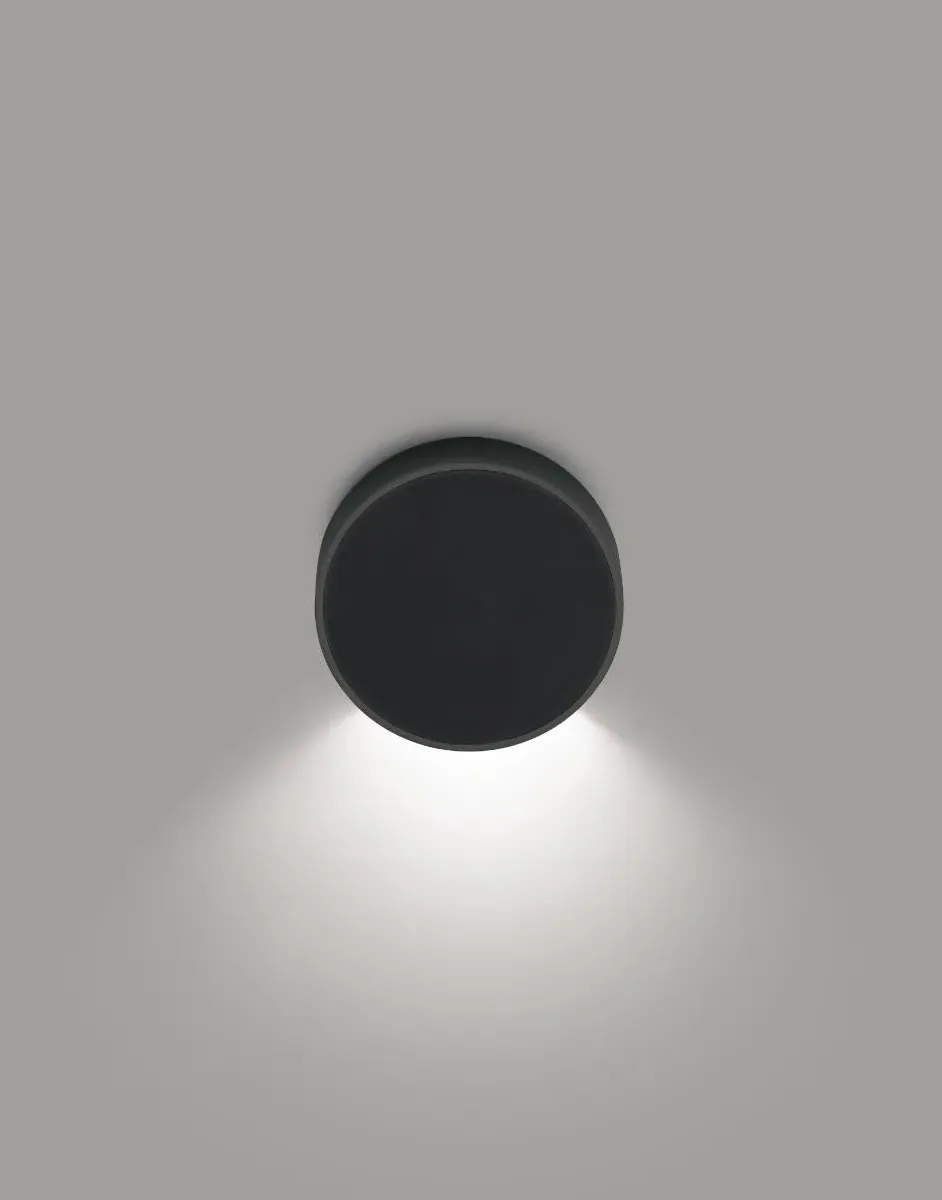 Flush Wall Light with LED - White