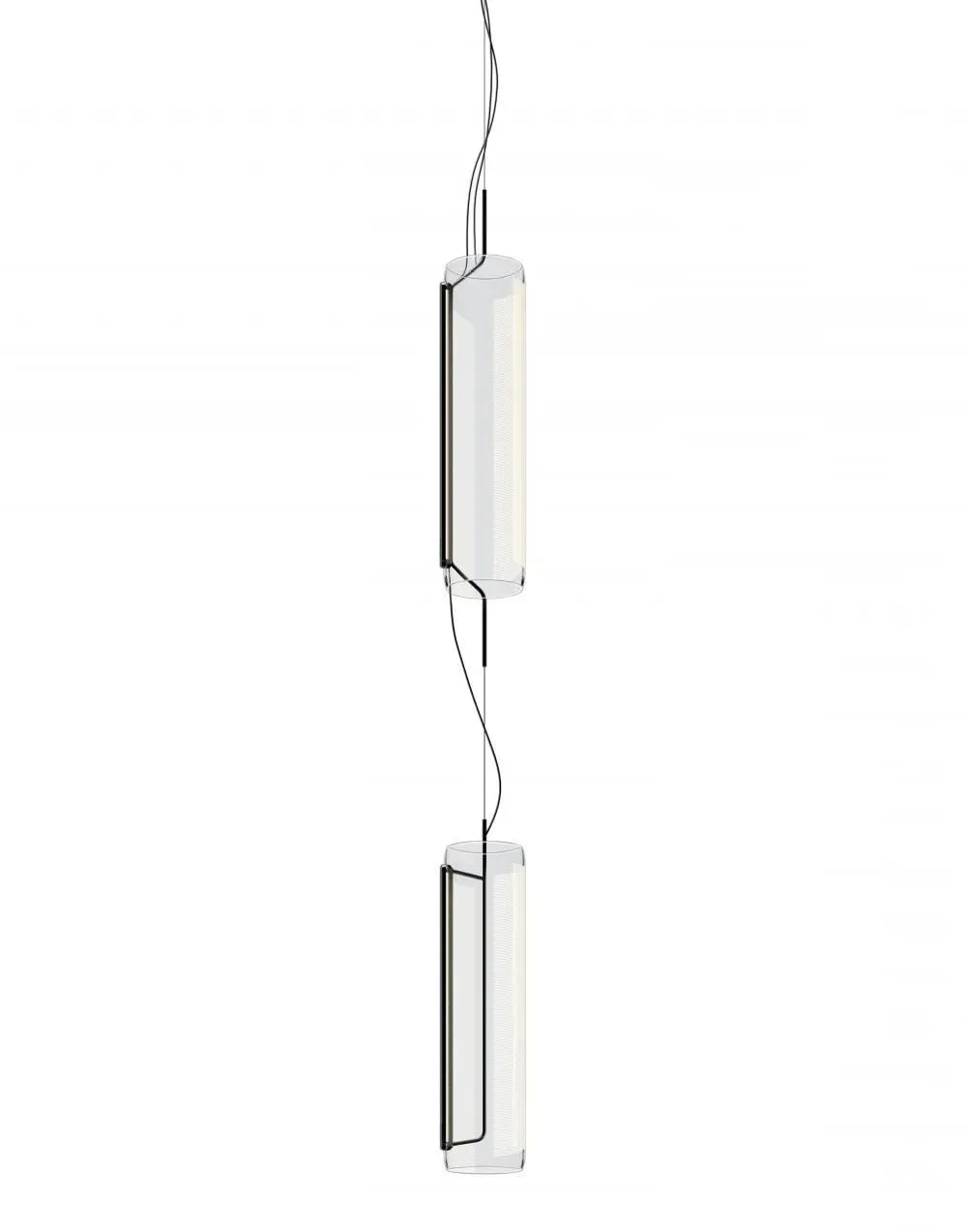 Pendant Light with Glass Tube - Clear Glass image