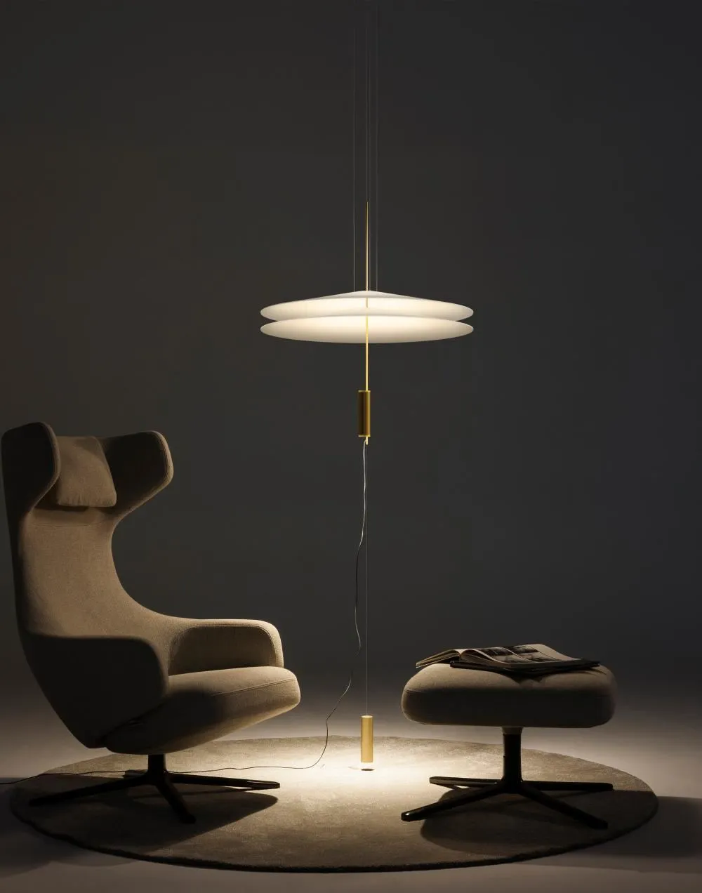 Pendant Light with LED - Graphite, Metal