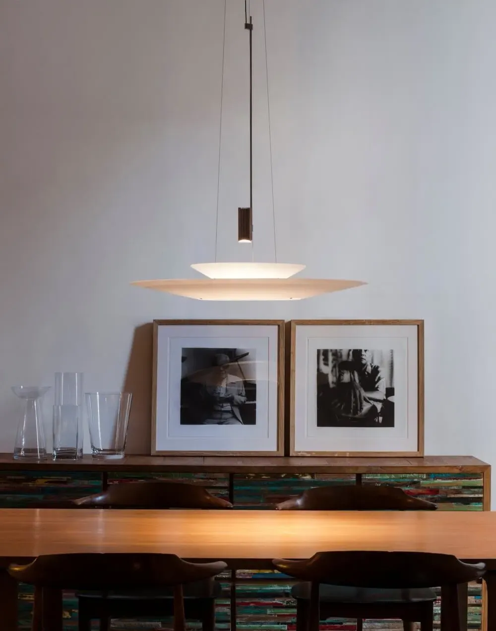 Pendant Light with LED - White, Metal