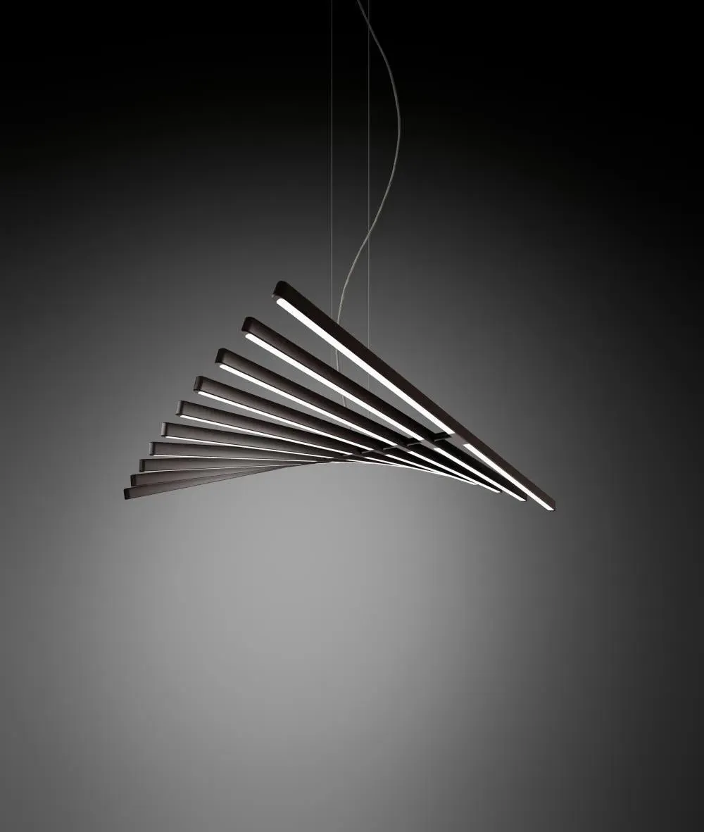 Rhythm Vertical Pendant Light 2141 Uplight - Off-white