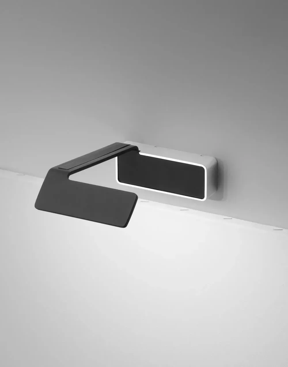 Single Arm Wall Light - Black, Chrome