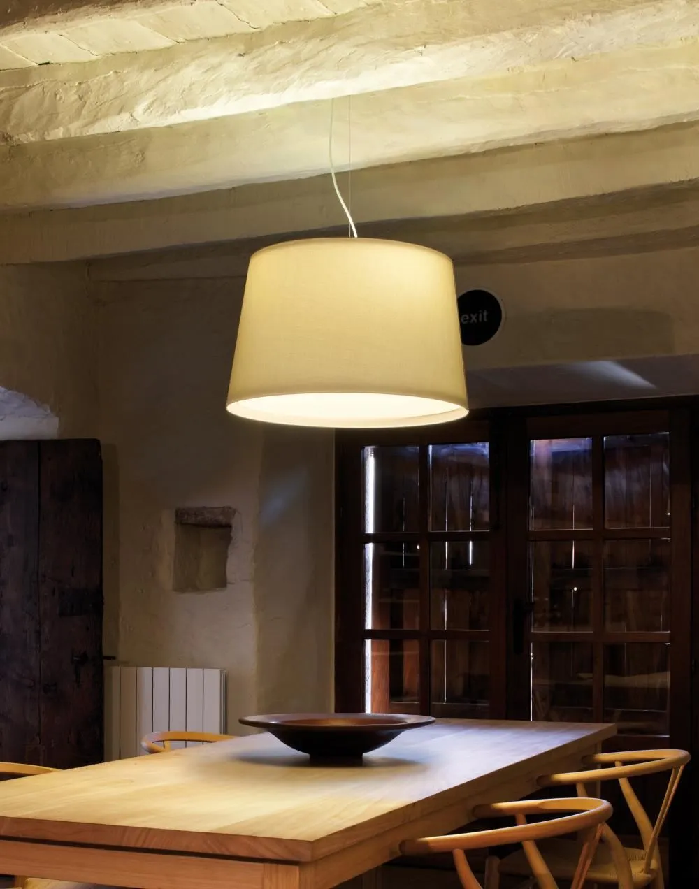 Small Pendant Light with Screen Shade