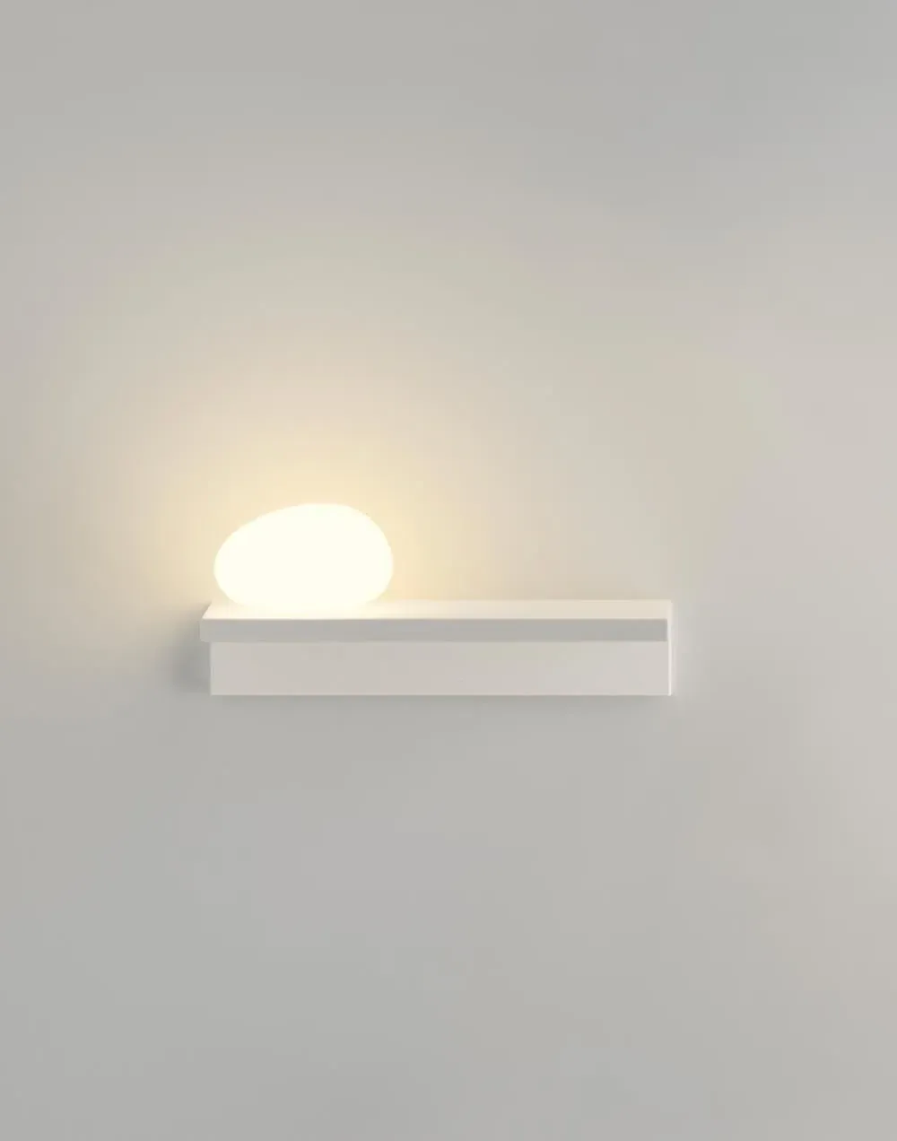 Suite Wall Light with Shelf - White image