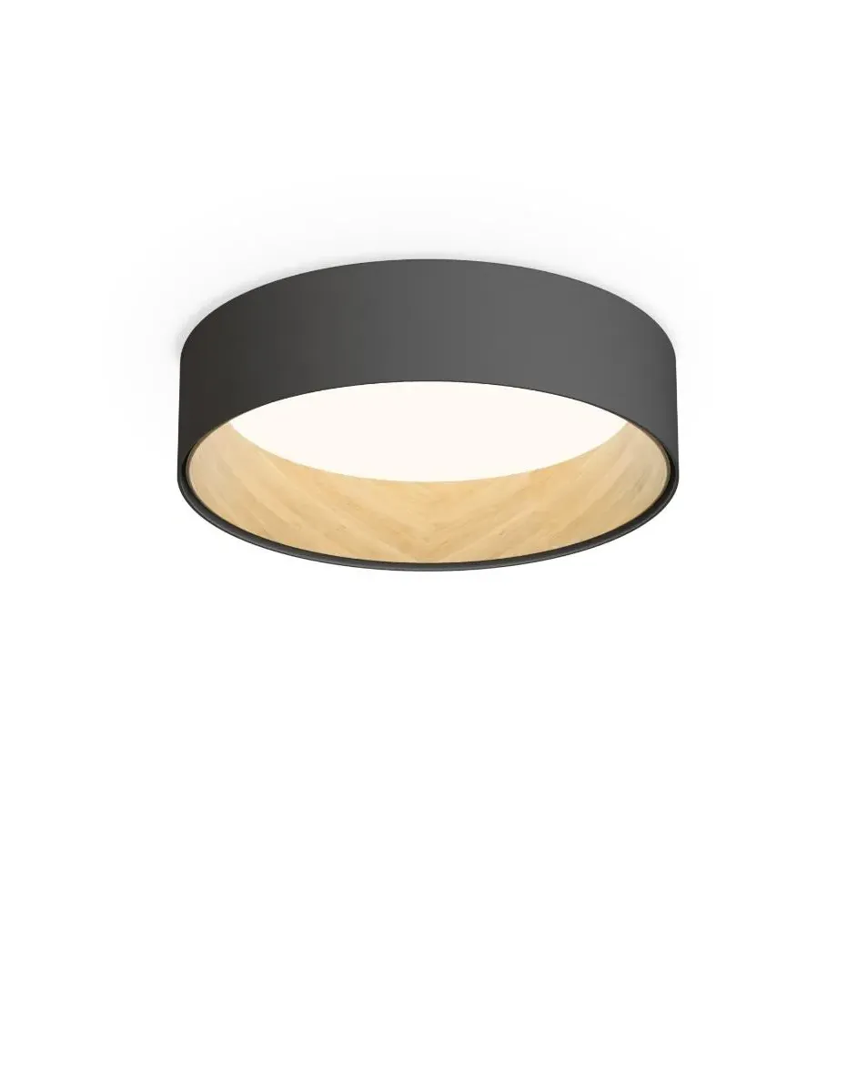 Surface Mount Ceiling Light - Cream, Oak