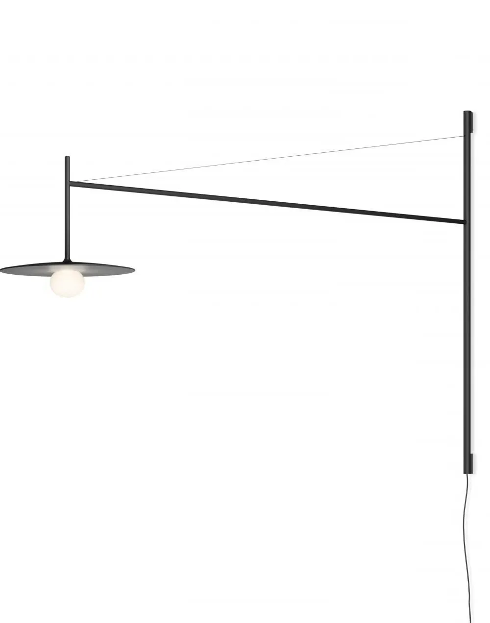 Tempo Wall Light with Adjustable Arm - Green, Glass