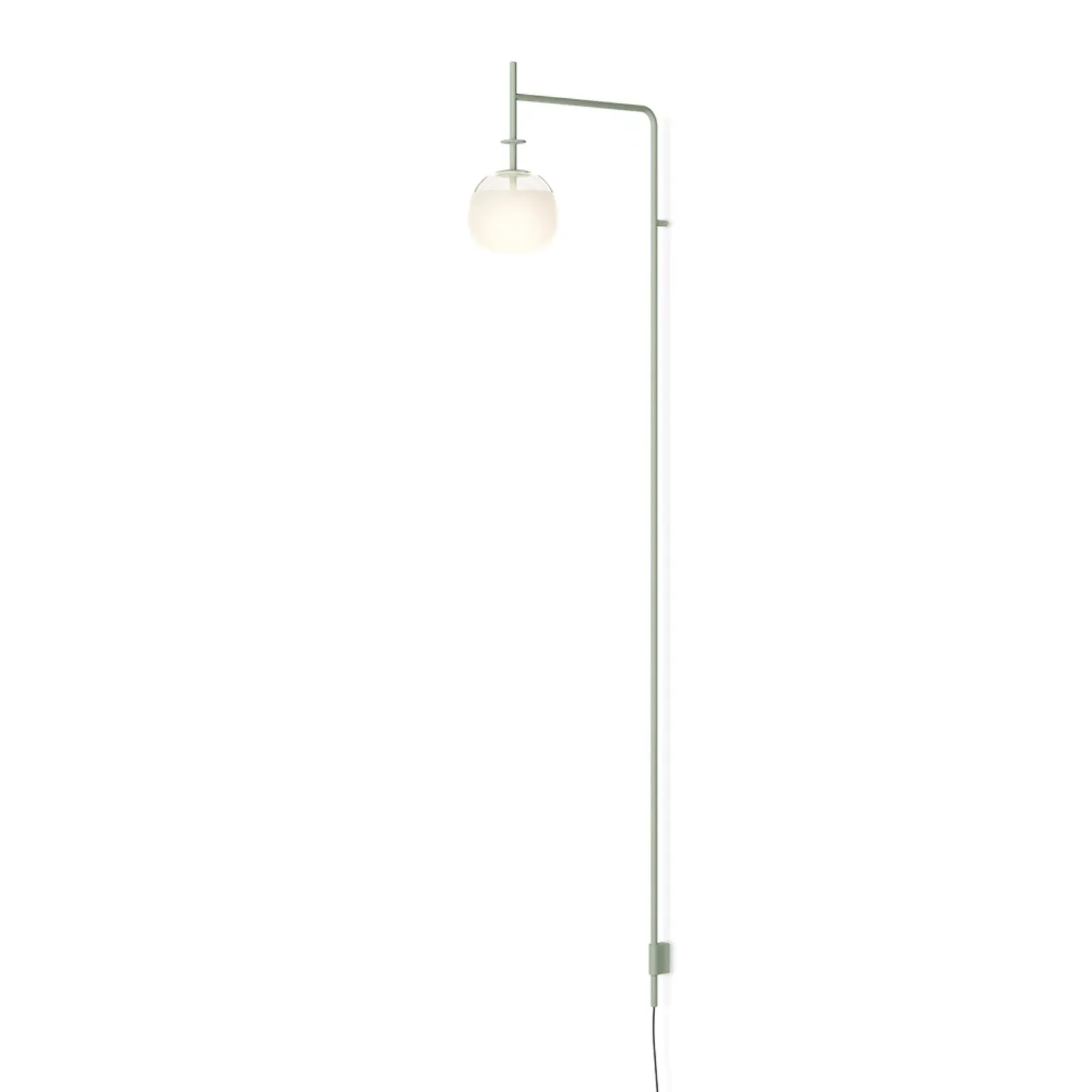Tempo Wall Light with Adjustable Arm - Green, Glass