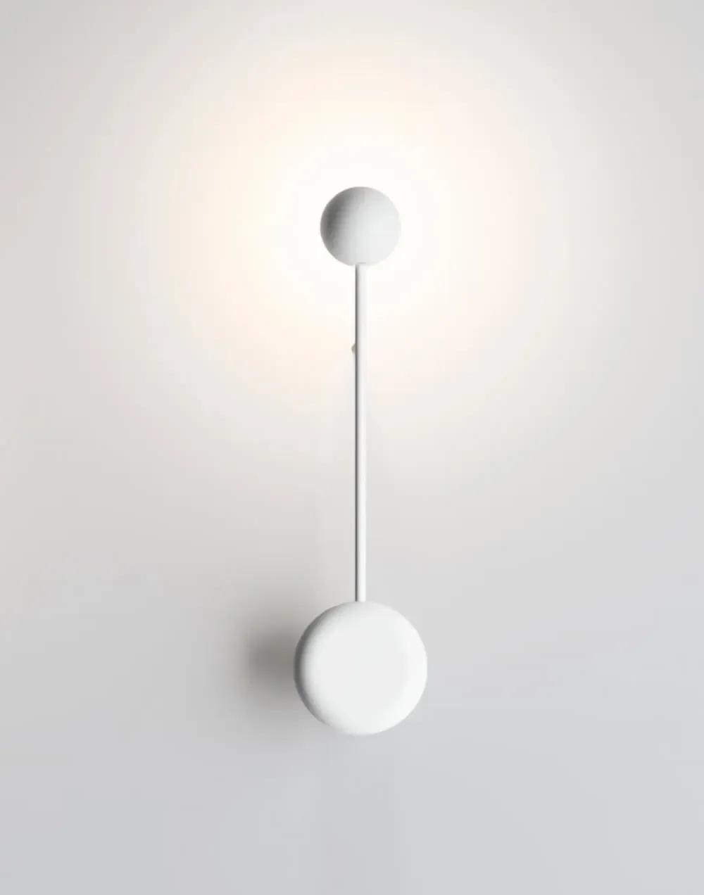 Wall Light with Adjustable Diffuser - White