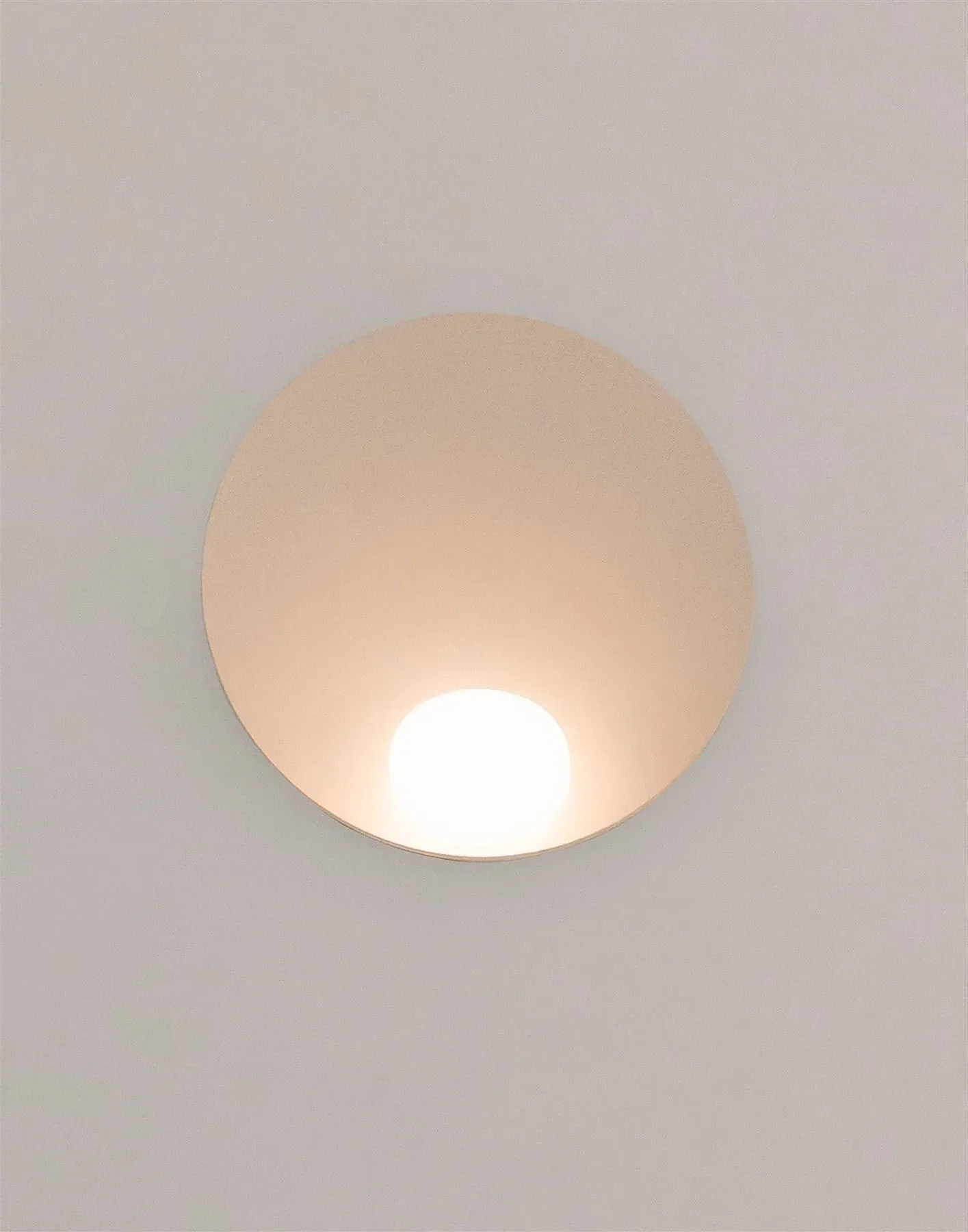 Wall Light with Opal Glass - White
