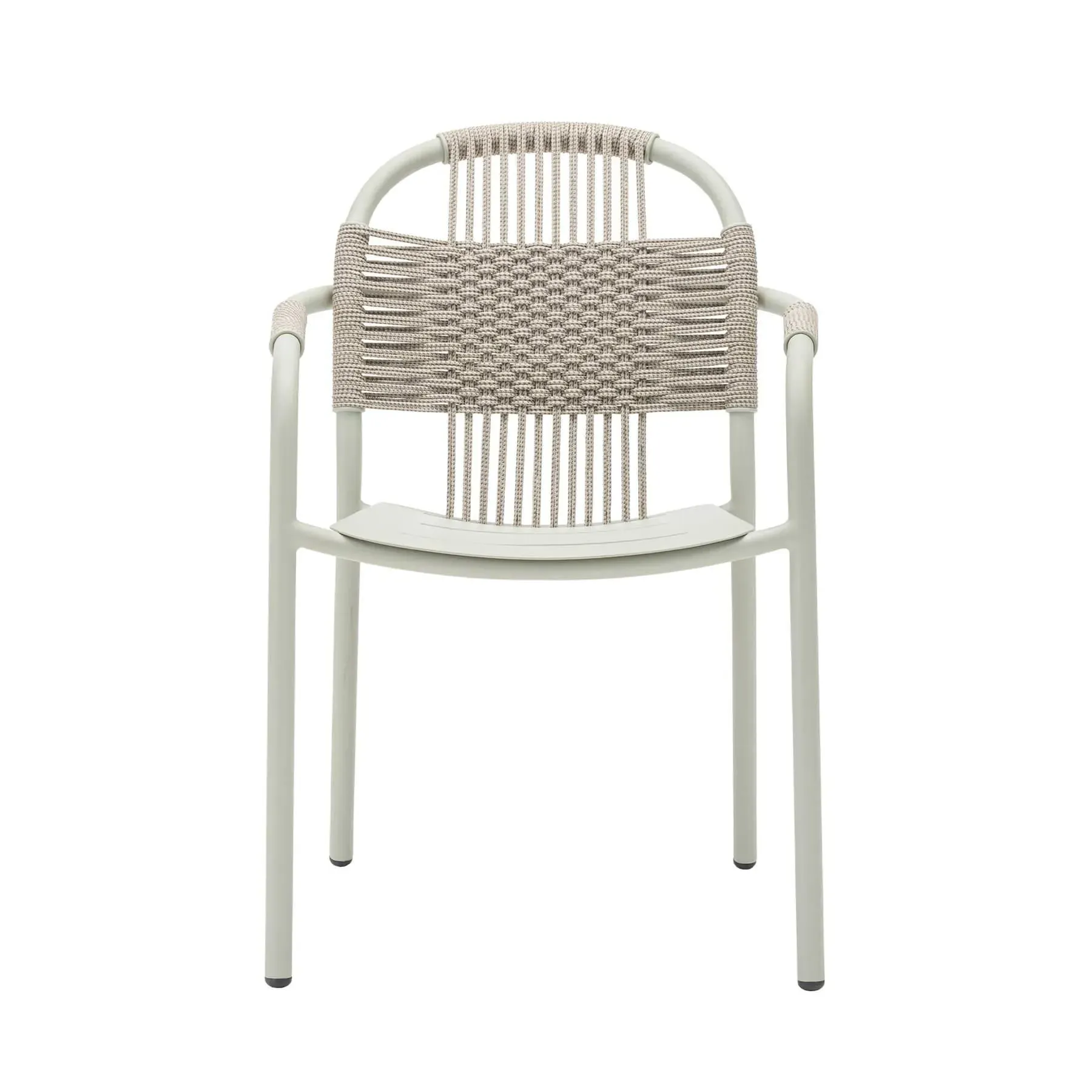 Garden Dining Armchair - Dune White, Aluminium