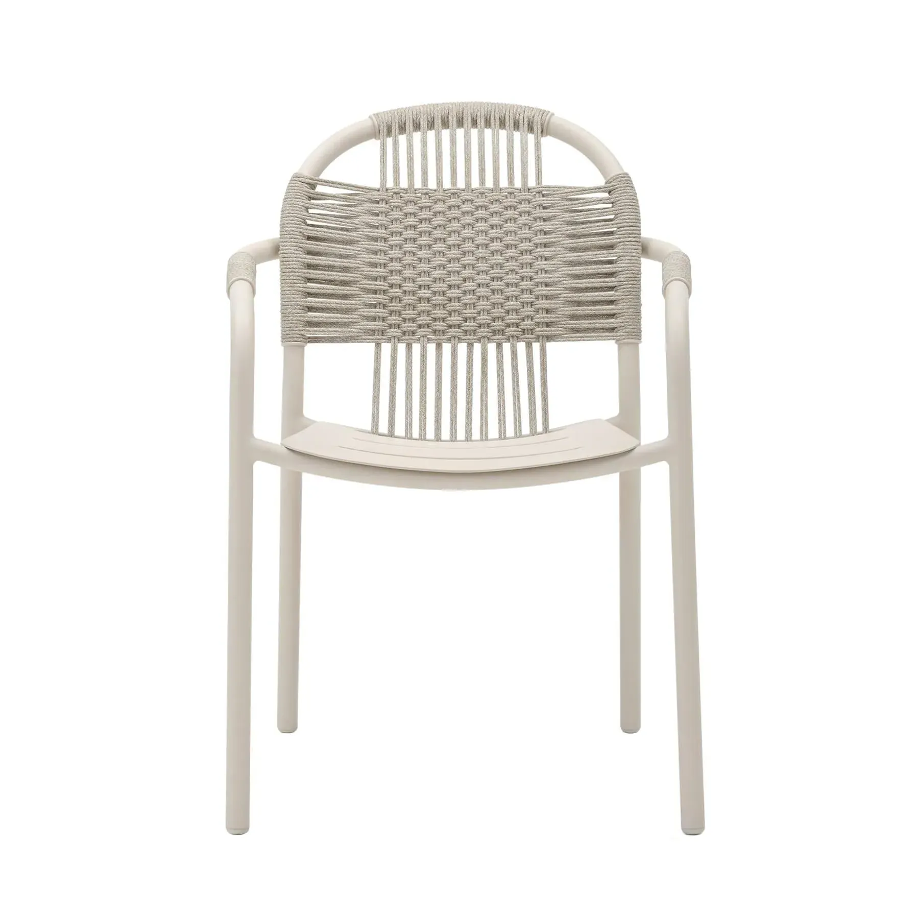Garden Dining Armchair - Dune White, Aluminium image