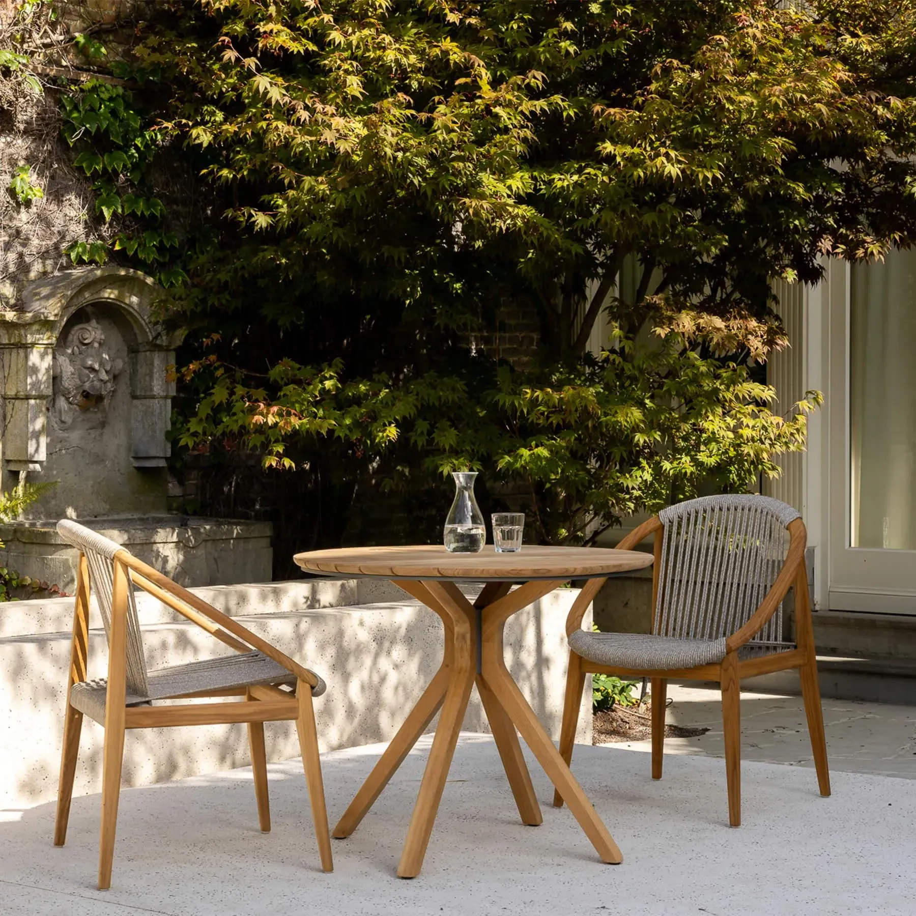 Garden Dining Chair - Anthracite, Rope
