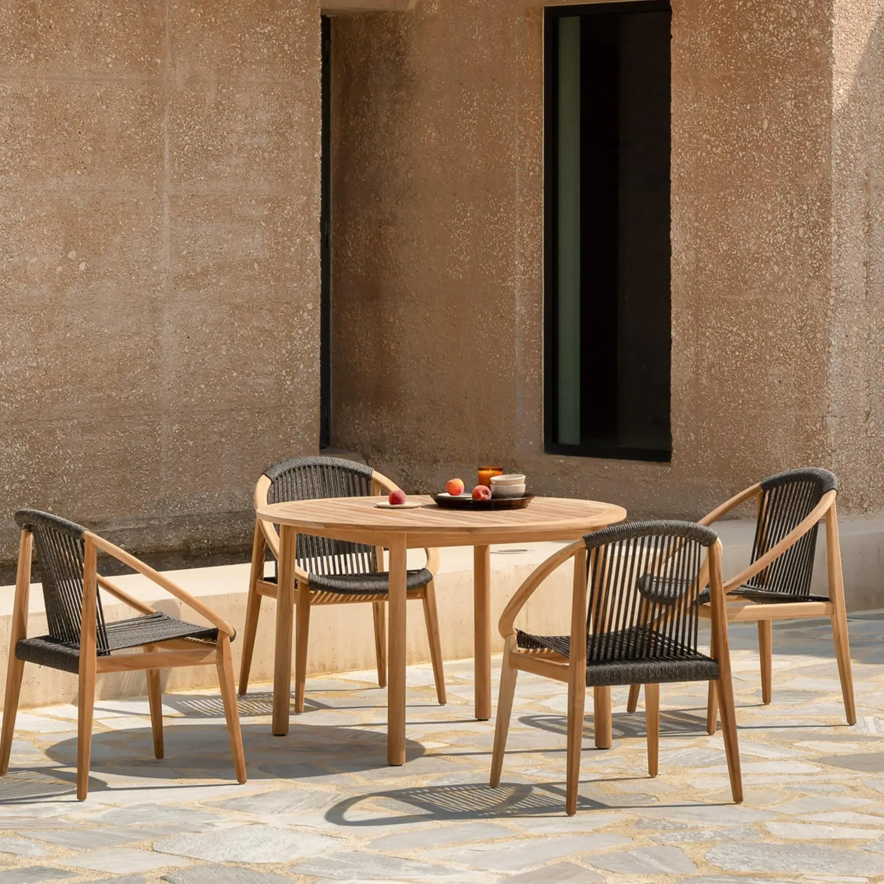 Garden Dining Chair - Dune, Rope