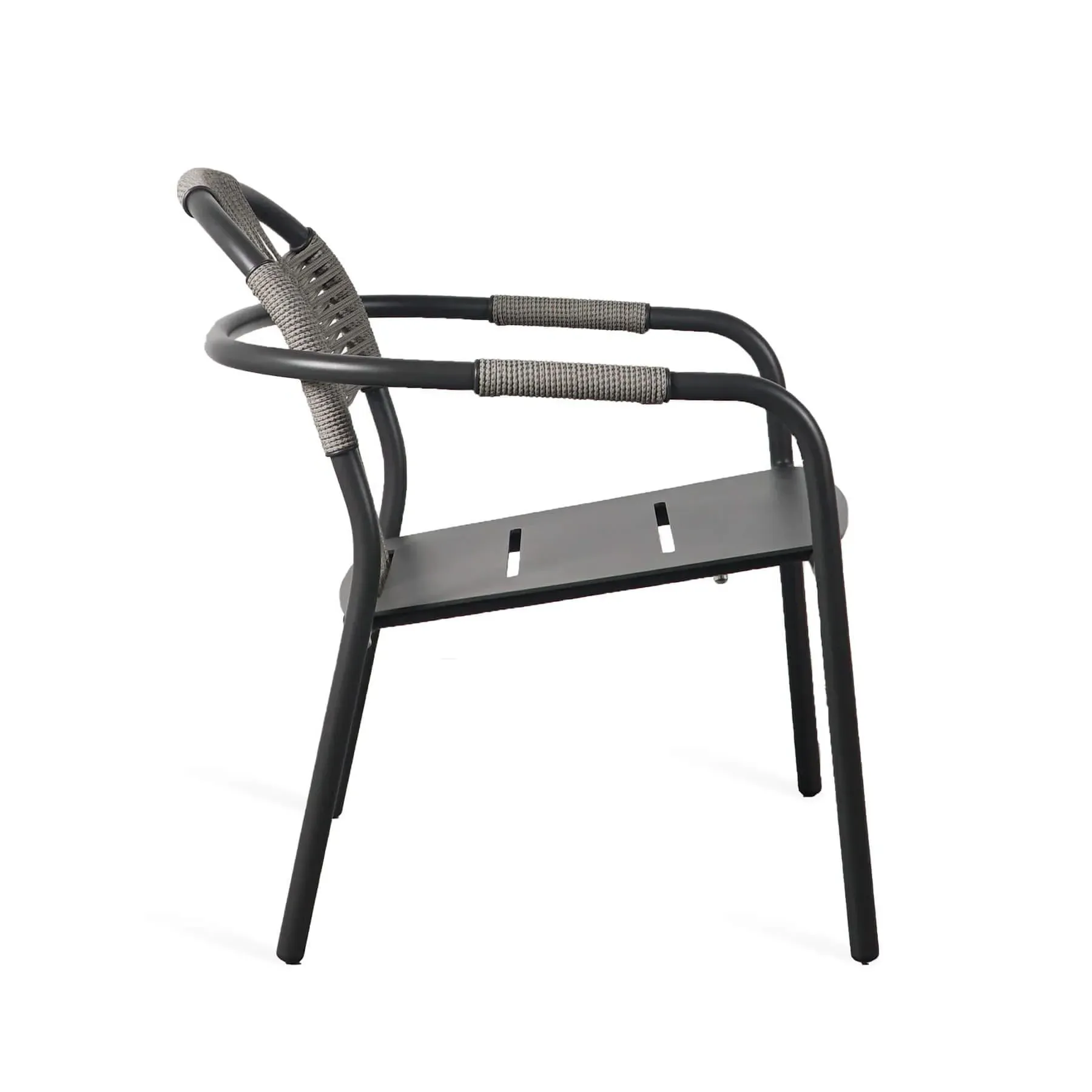 Stackable Garden Lounge Chair - Black