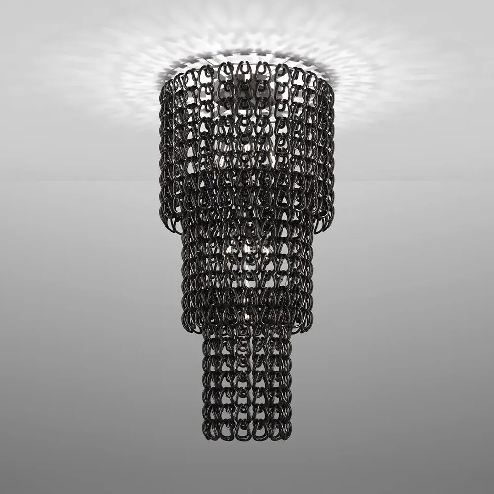 Ceiling Light with Crystal Links - Transparent