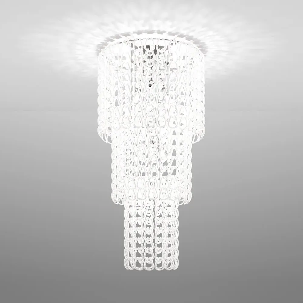 Ceiling Light with Glass Links - White image